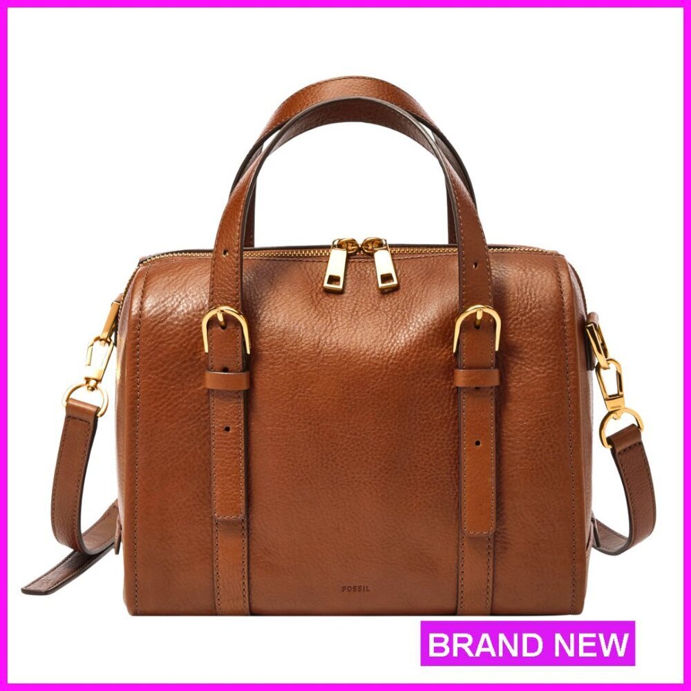 Mini Satchel Handbag with Adjustable Crossbody Strap and Leather Construction